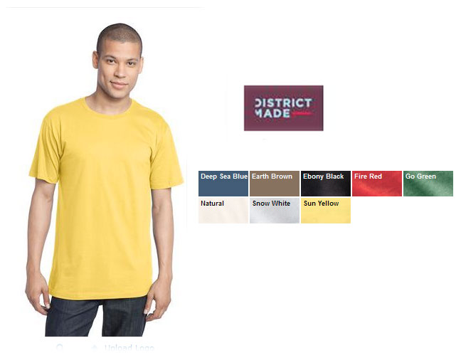 District Made�Ѣ Mens Organic Cotton Perfect Weight Crew