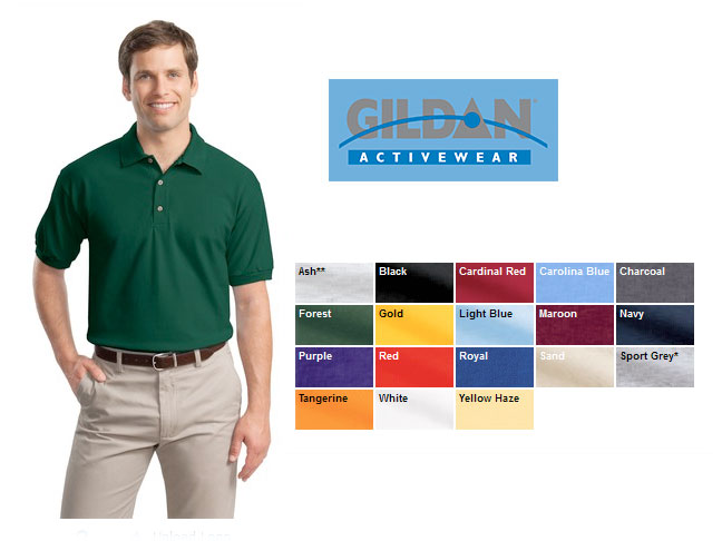Gildan6.5oz pique polo