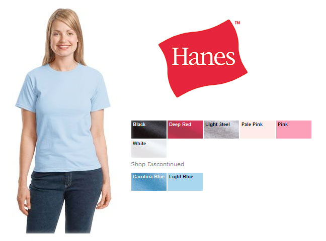 Hanes Ladies 5.2 T