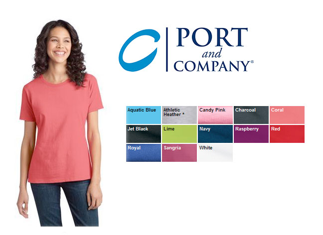 Port and Co Ladies Ring Spun T